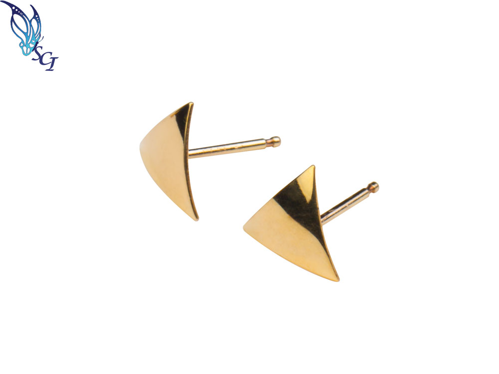 Geometric Triangle Stud Earrings Geometric Triangle Stud Earrings