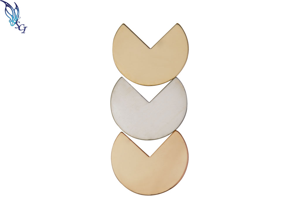 Three Quarter Moon Stamping Blank Three Quarter Moon Stamping Blank
