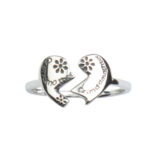 Grandmother and Granddaughter Heart Ring
