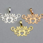 Mom with Heart Pendant