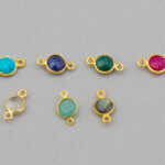 Round Gemstone Connector