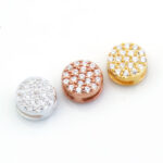 Pave Circle CZ Slide