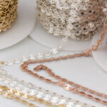 Gold, silver, and rose gold decorative chain trims