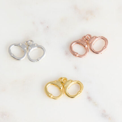 small handcuffs charm