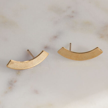 Curved Bar Post Earrings