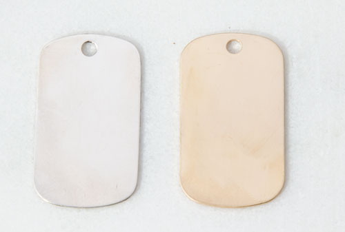 Medium Dog Tag Stamping Blank Medium Dog Tag Stamping Blank