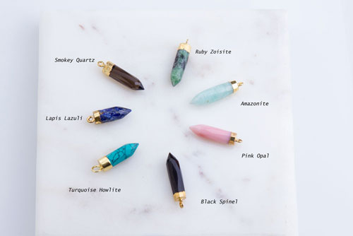 Large Gemstone Spike Drop Large Gemstone Spike Drop