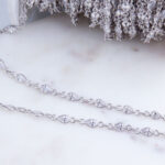 CZ Silver Teardrop Chain