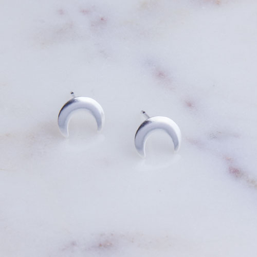 Upside Down Crescent Moon Studs Upside Down Crescent Moon Studs