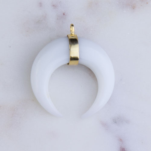 White Resin Horn White Resin Horn