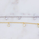 4mm Dangle CZ Chain by Foot