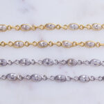 4mm CZ Oval Chain by Foot