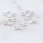 CZ Diamond Shape Link Connector