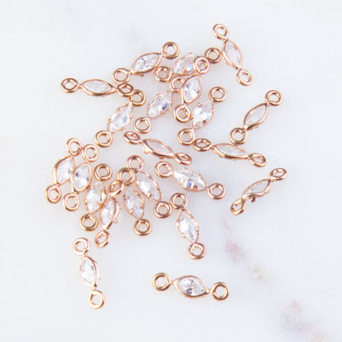 Tiny CZ Marquise Link Connector Tiny CZ Marquise Link Connector