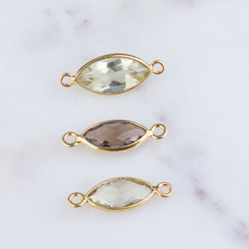 Gemstone Marquise Link Connector Gemstone Marquise Link Connector