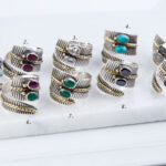 Gemstone Adjustable Wrap Ring