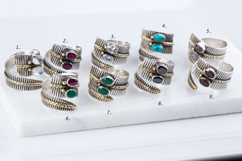 Gemstone Adjustable Wrap Ring Gemstone Adjustable Wrap Ring