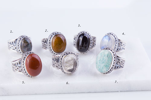 Large Gemstone Oval Ring Large Gemstone Oval Ring