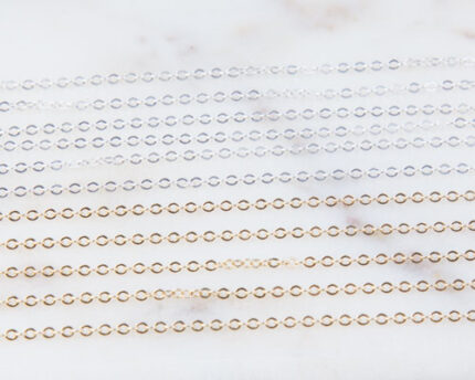 1.2mm Flat Cable Chain By Foot