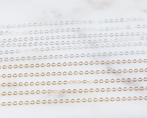 1.2mm Regular Cable Chain by Foot 1.2mm Regular Cable Chain by Foot