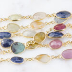Real Multi Sapphire Chain By Foot