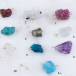 Gemstone Raw Nugget Wire Link Connector
