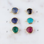 Round Gemstone Link Connector