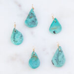 Turquoise Bead Teardrop Pendant