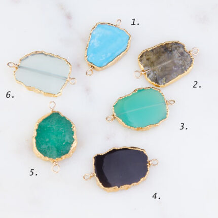 Gemstone Slice Link Connector