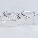 Geometric Shape Silver Band Ring
