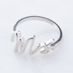 Mrs Script Sterling Silver Ring