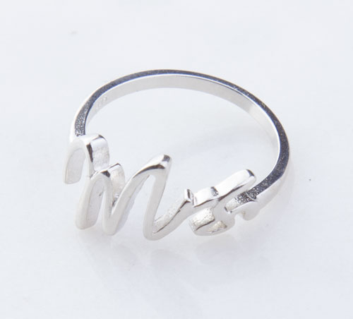 Mrs Script Sterling Silver Ring Mrs Script Sterling Silver Ring