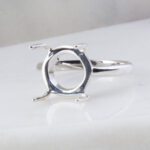 Free form Stone Holder Ring