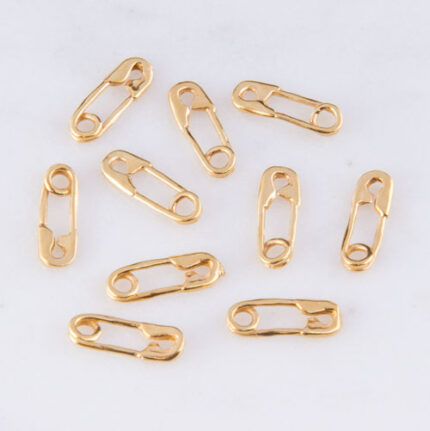 Tiny Safety Pin Charm