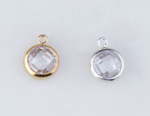 6mm CZ Drop Charm 6mm CZ Drop Charm