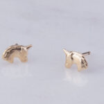 Teeny Tiny Unicorn Head Stud Earrings