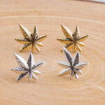 Small Leaf Stud Earrings