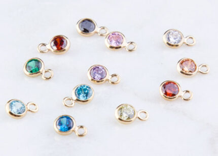 3mm Birthstone CZ Drop Pendant