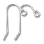 Pair of sterling silver earring hooks