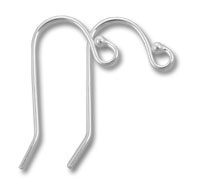 Pair of sterling silver earring hooks