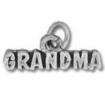 Silver Grandma charm pendant