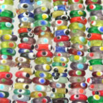 Circle with Dots Outside Glass Beads