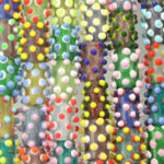 Cylinder with Dots Glass Beads