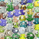 Three Sided with Spiral Glass Beads