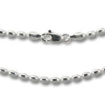 3mm Oval Bead(Rice) Necklace