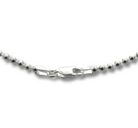 silver ball chain necklace clasp