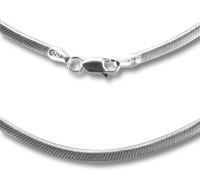 2mm Flat Oval Snake Chain