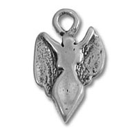 Silver angel pendant charm