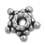 flower-shaped metal spacer bead
