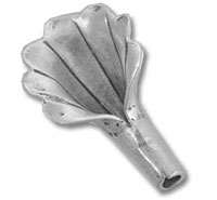Antique metal gramophone horn attachment